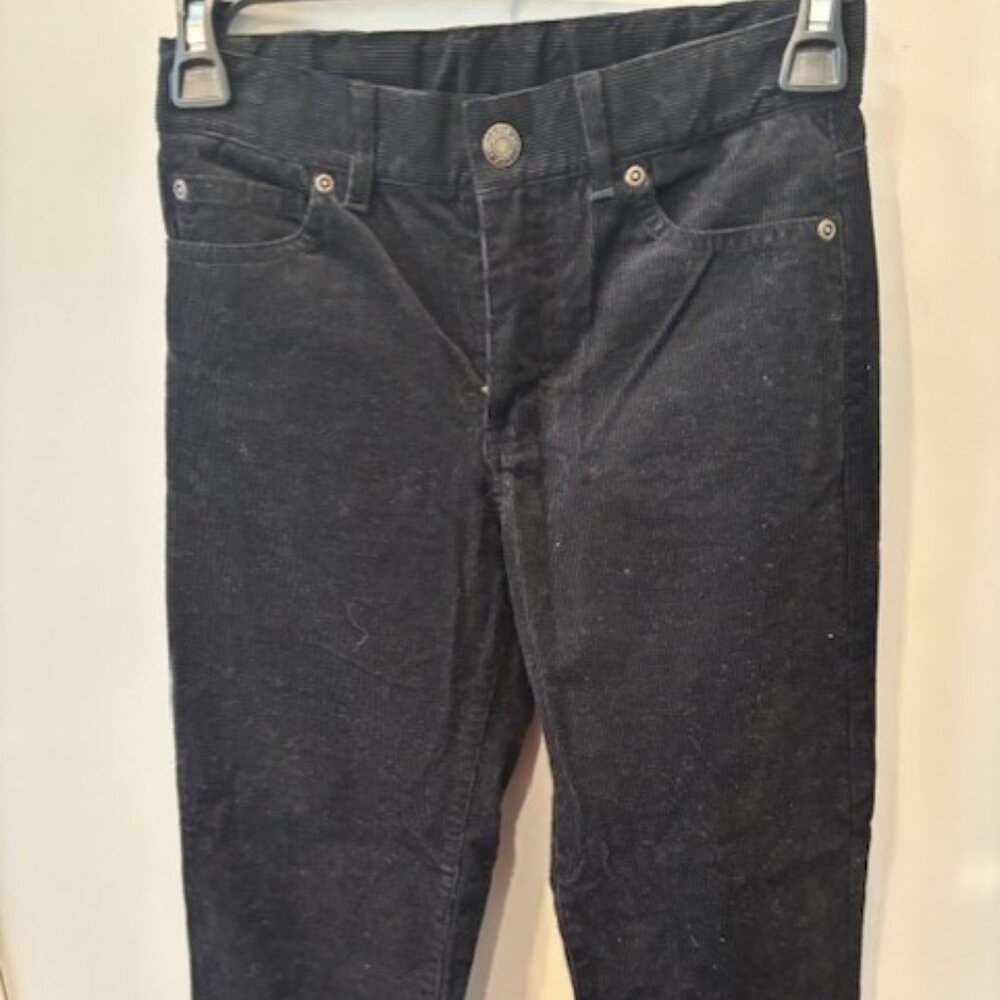 Janie and Jack Straight Leg Corduroy Pant Black - Size 8